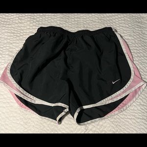 Nike Running Shorts Black w/pink & white
